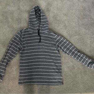 Billabong Gray Striped Women’s Small Knit Breathable Hoodie Great for Beach